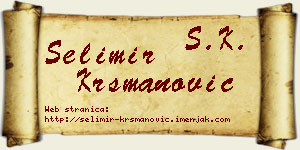 Selimir Krsmanović vizit kartica